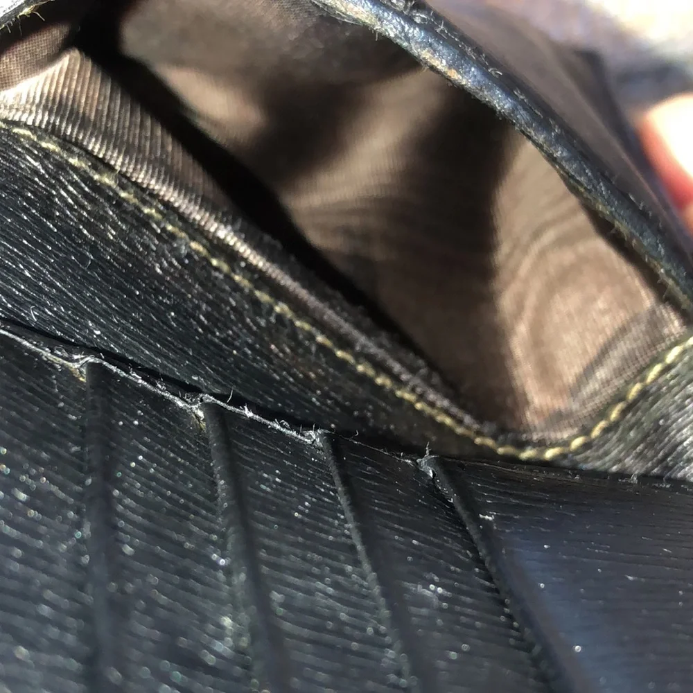 GUCCI Black Leather Jackie Trifold Wallet Vintage